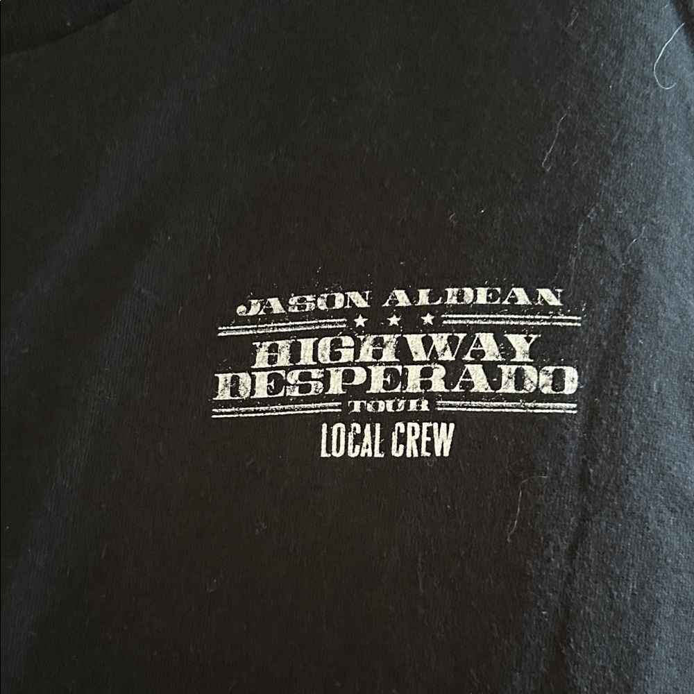 Jason Aldean Highway Desperado Local Crew Tour T-Shirt